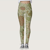 William Morris Cray Sage Bloemen Plantaardige Leggings (Voorkant)