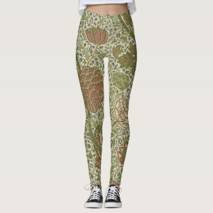 William Morris Cray Sage Bloemen Plantaardige Leggings