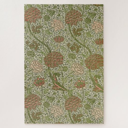 William Morris Cray Sage Bloemen Plantaardige Legpuzzel (Verticaal)