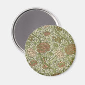 William Morris Cray Sage Bloemen Plantaardige Magneet (Voorkant / Achterkant)