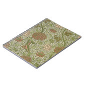 William Morris Cray Sage Bloemen Plantaardige Notitieboek (Linkerzijde)