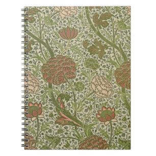 William Morris Cray Sage Bloemen Plantaardige Notitieboek