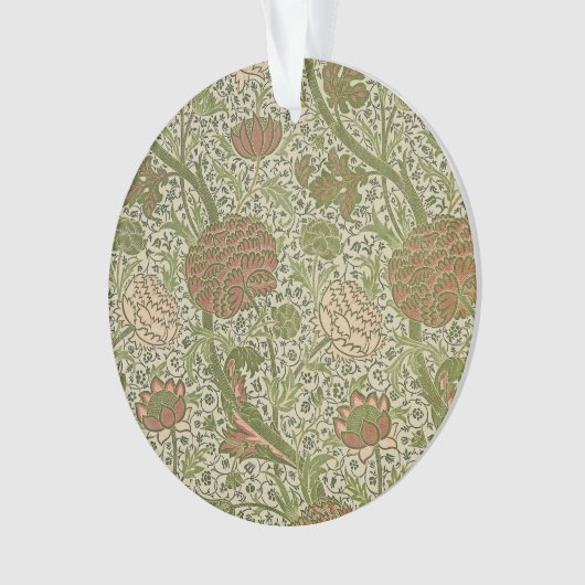 William Morris Cray Sage Bloemen Plantaardige Ornament (voorkant)