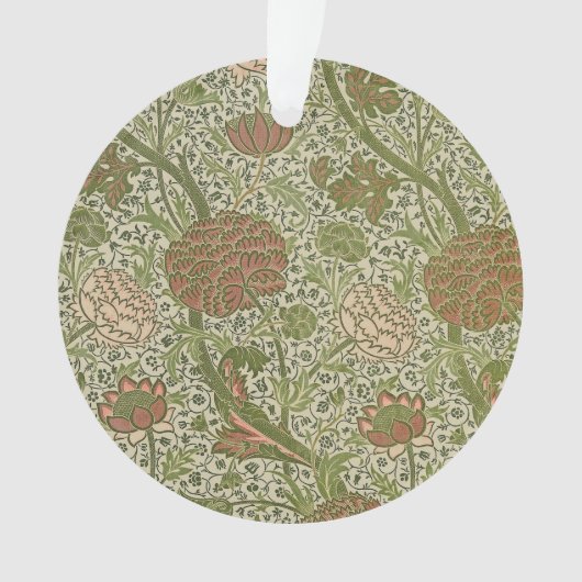 William Morris Cray Sage Bloemen Plantaardige Ornament (voorkant)