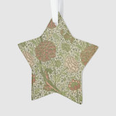 William Morris Cray Sage Bloemen Plantaardige Ornament (voorkant)
