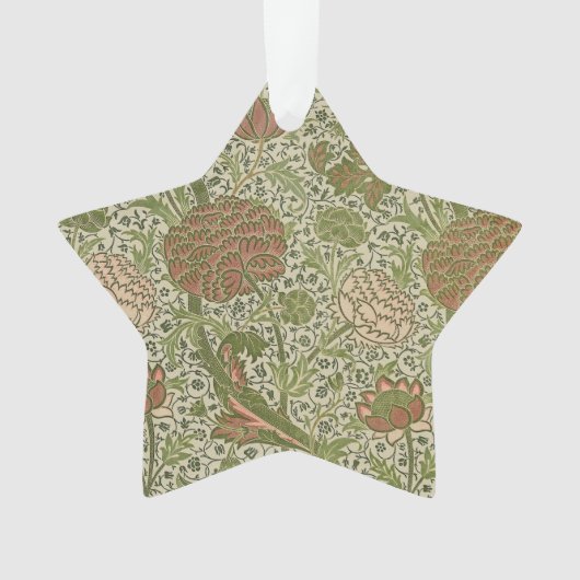 William Morris Cray Sage Bloemen Plantaardige Ornament (voorkant)