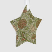 William Morris Cray Sage Bloemen Plantaardige Ornament (voorkant)