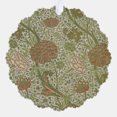 William Morris Cray Sage Bloemen Plantaardige Ornament Kaart (Achterkant)