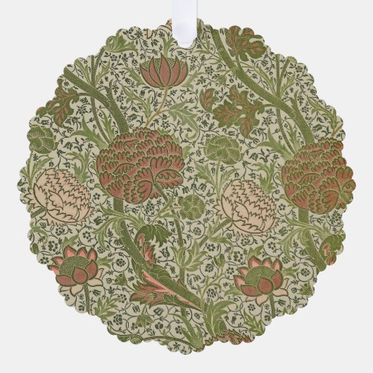 William Morris Cray Sage Bloemen Plantaardige Ornament Kaart (Voorkant)