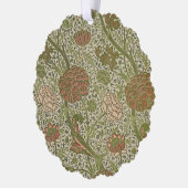 William Morris Cray Sage Bloemen Plantaardige Ornament Kaart (Links)