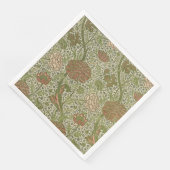 William Morris Cray Sage Bloemen Plantaardige Servet (Hoek)