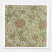 William Morris Cray Sage Bloemen Plantaardige Servet (Voorkant)