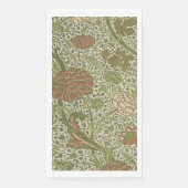 William Morris Cray Sage Bloemen Plantaardige Servet (Voorkant)