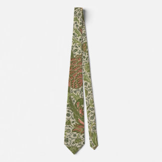 William Morris Cray Sage Bloemen Plantaardige Stropdas