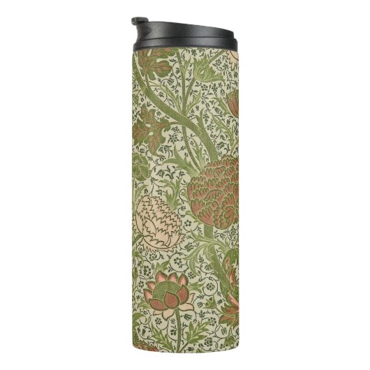 William Morris Cray Sage Bloemen Plantaardige Thermosbeker (Geroteerd rechts)