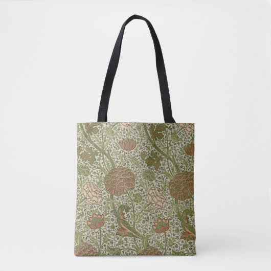 William Morris Cray Sage Bloemen Plantaardige Tote Bag (Voorkant)