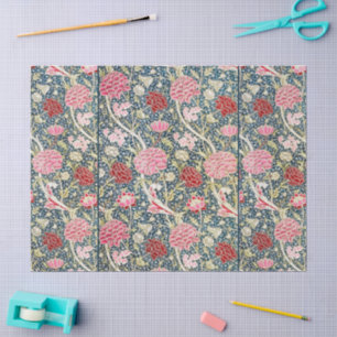 William Morris Cray Vintage Blossom Bloemendesign Tissuepapier