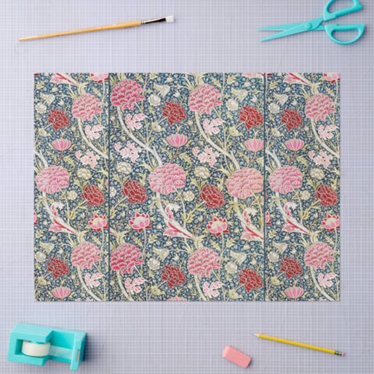 William Morris Cray Vintage Blossom Bloemendesign Tissuepapier (Craft)