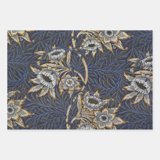 William Morris Cray Wallpaper Flower Pattern Inpakpapier Vel (Voorkant 2)