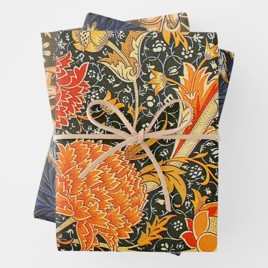 William Morris Cray Wallpaper Flower Pattern Inpakpapier Vel (In situ)