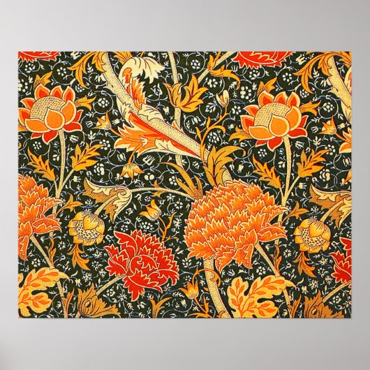 William Morris Cray Wallpaper Flower Pattern Poster (Voorkant)