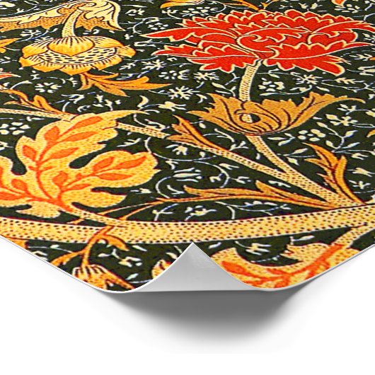 William Morris Cray Wallpaper Flower Pattern Poster (Hoek)