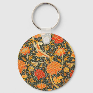 William Morris Cray Wallpaper Flower Pattern Sleutelhanger