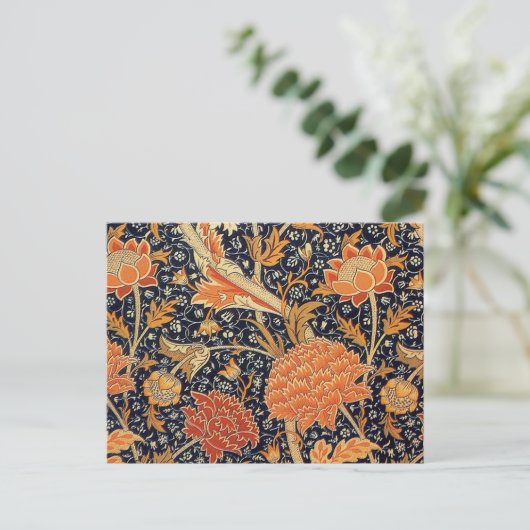William Morris Cray Wallpaper Patroon Briefkaart (Staand voorkant)