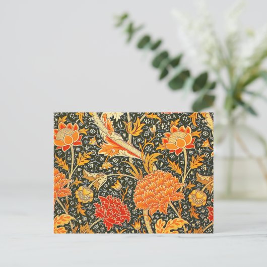 William Morris Cray Wallpaper Patroon Briefkaart (Staand voorkant)