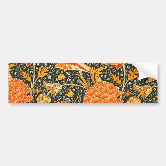 William Morris Cray Wallpaper Patroon Bumpersticker (Voorkant)