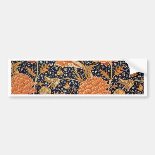 William Morris Cray Wallpaper Patroon Bumpersticker (Voorkant)