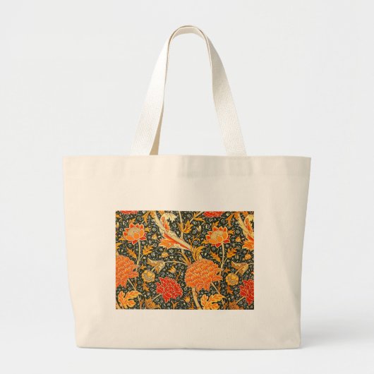 William Morris Cray Wallpaper Patroon Grote Tote Bag (Voorkant)