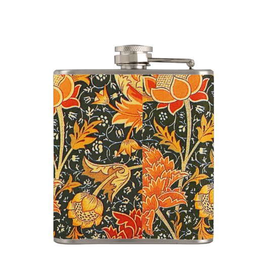 William Morris Cray Wallpaper Patroon Heupfles (Achterkant)