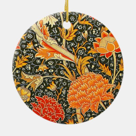 William Morris Cray Wallpaper Patroon Keramisch Ornament (Achterkant)