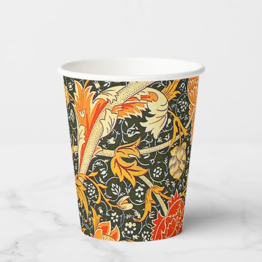 William Morris Cray Wallpaper Patroon Papieren Bekers (Achterkant)
