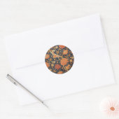 William Morris Cray Wallpaper Patroon Ronde Sticker (Envelop)