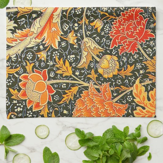 William Morris Cray Wallpaper Patroon Theedoek (Gevouwen)