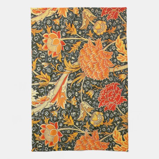 William Morris Cray Wallpaper Patroon Theedoek (Verticaal)