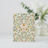 William Morris Daffodil Chintz Pattern Briefkaart (Staand voorkant)