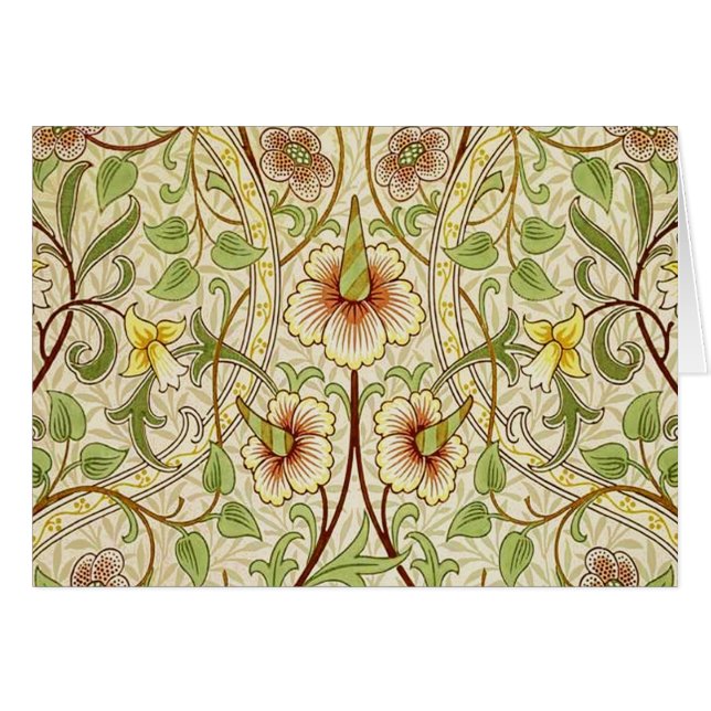 William Morris Daffodil Classic Bloem Behang (Voorkant Horizontaal)