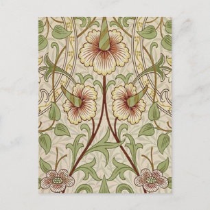 William Morris Daffodil Classic Bloem Behang Briefkaart