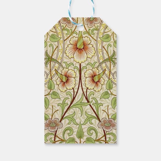 William Morris Daffodil Classic Bloem Behang Cadeaulabel (Achterkant)