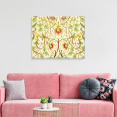 William Morris Daffodil Classic Bloem Behang Canvas Afdruk (Insitu (Woonkamer))