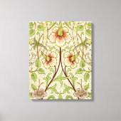 William Morris Daffodil Classic Bloem Behang Canvas Afdruk (Voorkant)