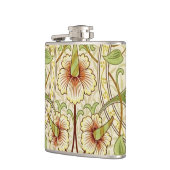 William Morris Daffodil Classic Bloem Behang Heupfles (Links)