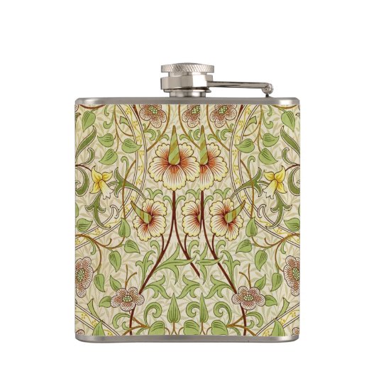 William Morris Daffodil Classic Bloem Behang Heupfles (Achterkant)