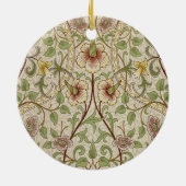 William Morris Daffodil Classic Bloem Behang Keramisch Ornament (Achterkant)