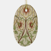 William Morris Daffodil Classic Bloem Behang Keramisch Ornament (Rechts)