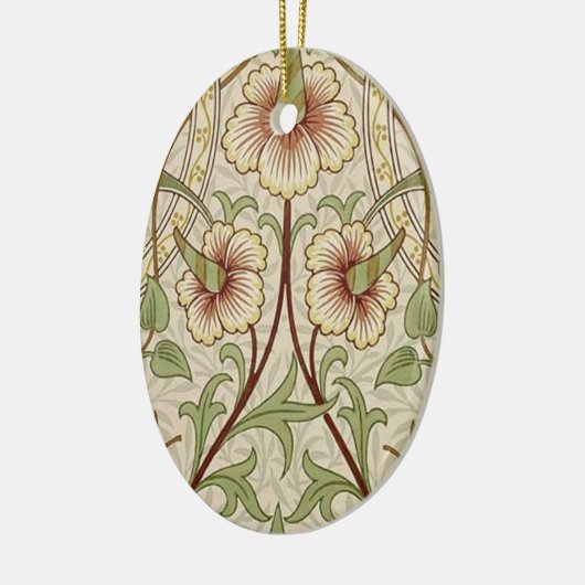 William Morris Daffodil Classic Bloem Behang Keramisch Ornament (Links)