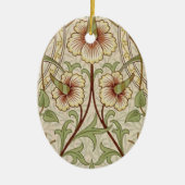 William Morris Daffodil Classic Bloem Behang Keramisch Ornament (Voorkant)